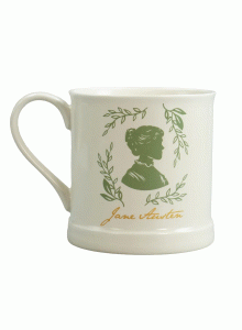 Винтидж керамична чаша с форма - Джейн Остин, Силует